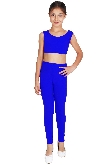 LEGGINS DANZA LYCRA BLU BAMBINA